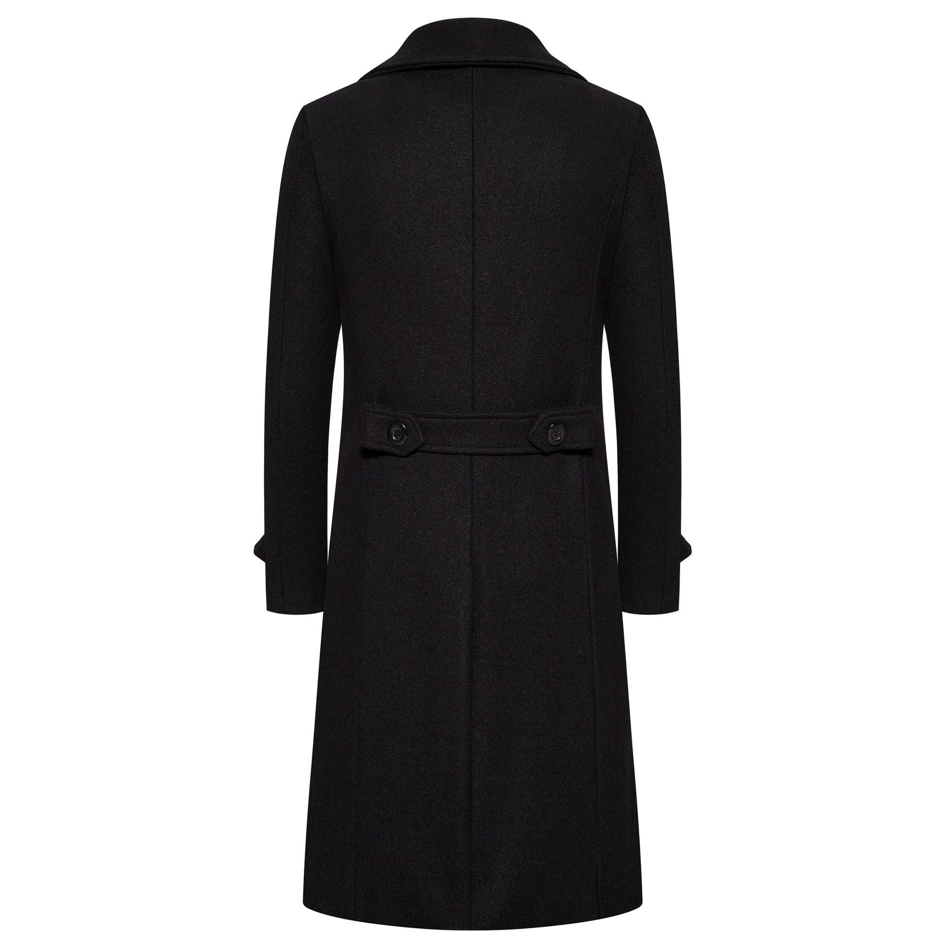 Spring Long Woolen Coats Men Fashion Double Breasted Trench Coats Autumn Turn D image 3