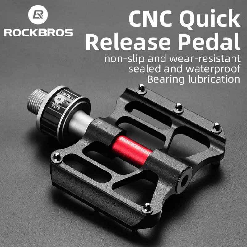 Bicycle Pedales Mtb Quick Release CNC Rainproof Seal Bearing 8.2cm Wid