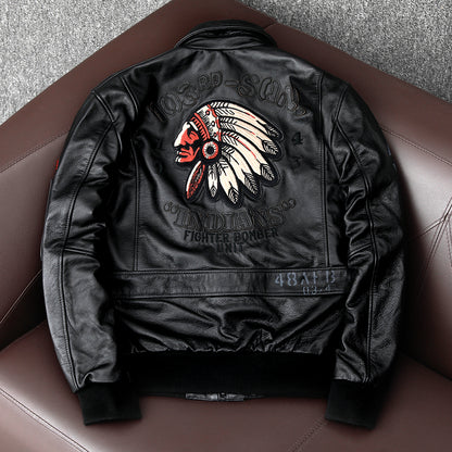 New Military Jacket Men's Vespa Motorcycle Ma1 Aviator Pilot Air Man Jacket Thi image 1