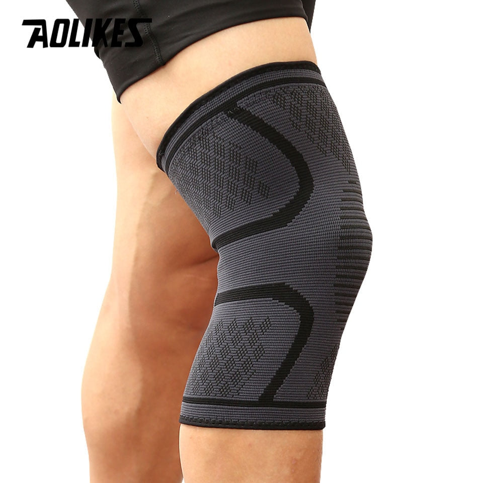 AOLIKES 1PCS Fitness Running Cycling Knee Support Braces Elastic Nylon Sport Co image 2