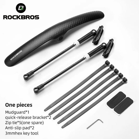 ROCKBROS Bicycle Mudguard Bike Fender PP Soft Plastic Mudguard Strong Toughness