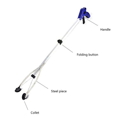 Waste Leaves Pick Aluminum Alloy Cleaning Up Clip Strong Rubber Suction Cups Tr image 5