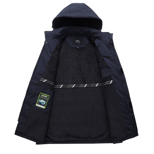 Winter Parka Men Windbreak Plus Thick Warm Windproof Fur Coats Male Military Ho image 0