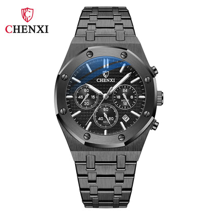 CHENXI 948 Chronograph Date Business Top Luxury Brand Quartz Watch Men Stainles image 14