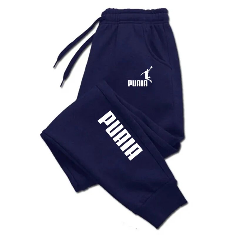 Puaia Print Men'S Pants Autumn/Winter New Sport Jogging Trousers Fitness Loose