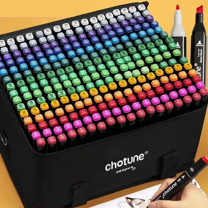Colour Double Headed Oily Marker Set Sketch Drawing Graffiti Art Markers for St image 9