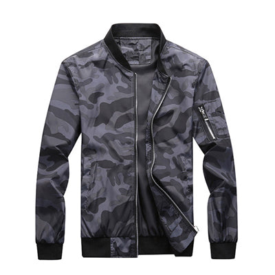 DIMUSI Spring Autumn Men's Camouflage Jackets Male Coats Camo Bomber Jacket Man image 1