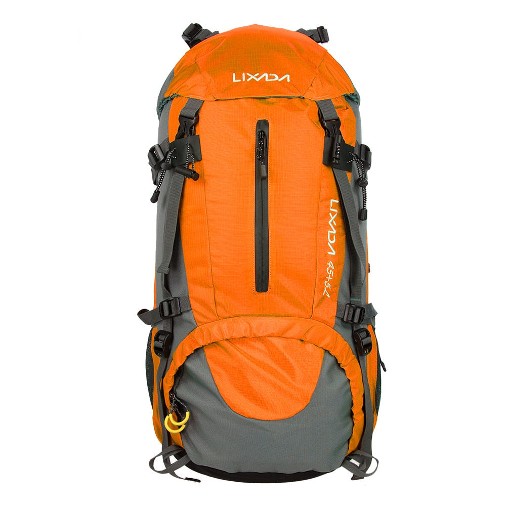 Lixada 50L Waterproof Climbing Bag with Rain Cover Nylon Rucksack Outdoor Sport image 2