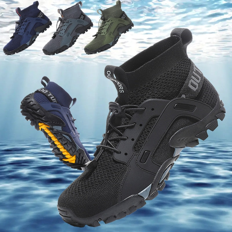 Aqua Shoes Male 2023 Quick-Drying Anti-Slip Sneakers Mountain Hiking Swimming W image 1