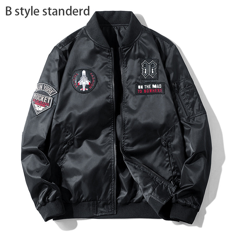 Motorcycle jacket Army Air Force Fly Pilot Jacket Military Airborne Flight Tact image 12