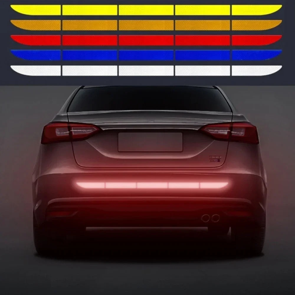 Waterproof Reflective Warning Tape for Car Trunk and Body - Decal Stickers, Car