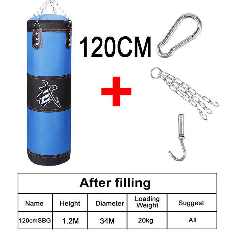 Punch Sandbag Durable Hanging Hollow Sandbag Boxing Heavy Punch Bag With Metal  image 2
