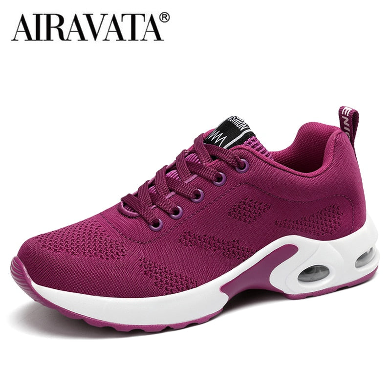 Women's Fashion Air Cushion Sports Running Flat Soft Bottom Sneaker Mesh Breath image 6