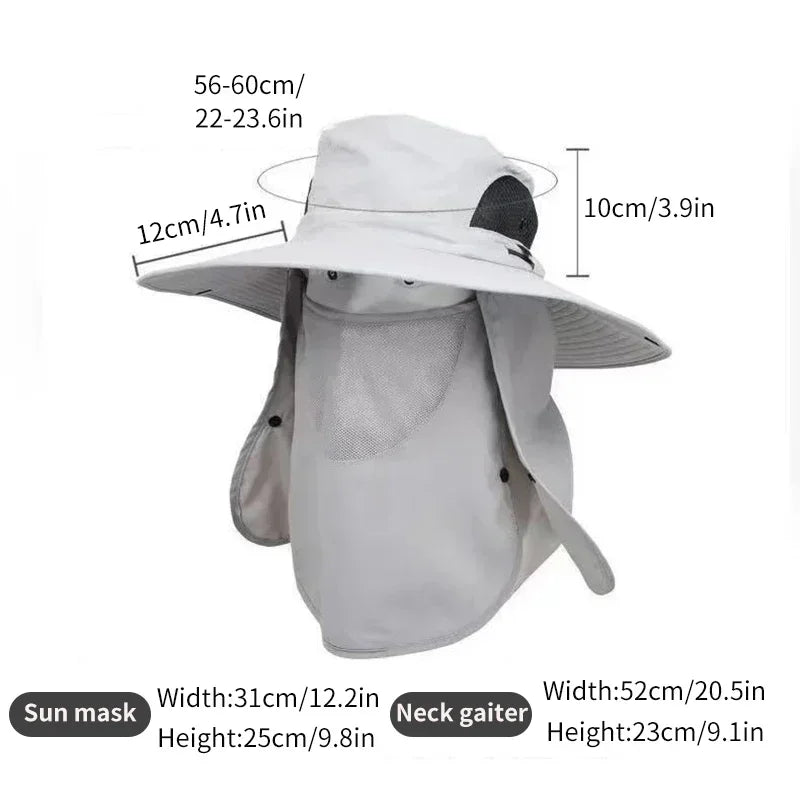 1pc Summer Wide Brim Sun Hat For Outdoor Activities - Fishing, Beach, Cycling image 8