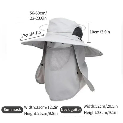 1pc Summer Wide Brim Sun Hat For Outdoor Activities - Fishing, Beach, Cycling image 8