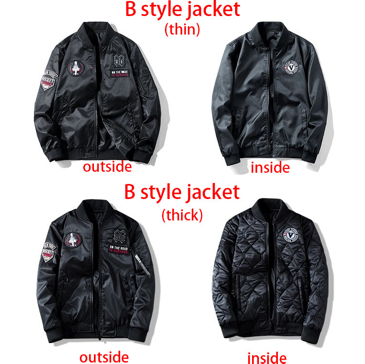 Motorcycle jacket Army Air Force Fly Pilot Jacket Military Airborne Flight Tact image 14