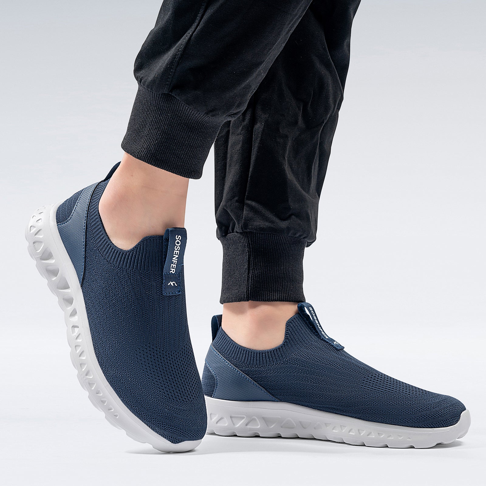 2024 Men Walking Shoes Non-Slip Work Casual Slip On Walking Sneaker Lightweight