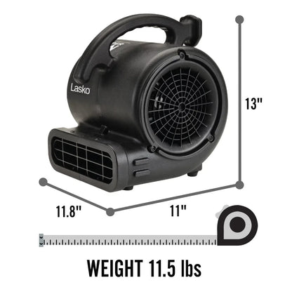 3-Speed  Fan Max Air Mover Floor  With Outlets, SF-20-BK, Black image 3
