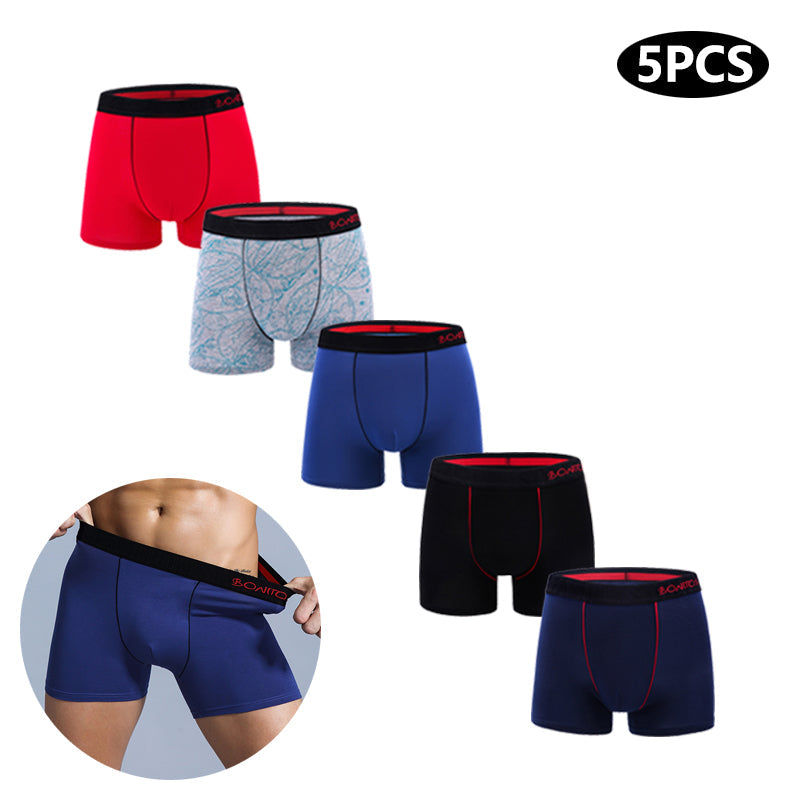 5Pcs Men's Panties Cotton Boxer Gorgeous Man Boxers Underwear Shorts Lots Male Boxe