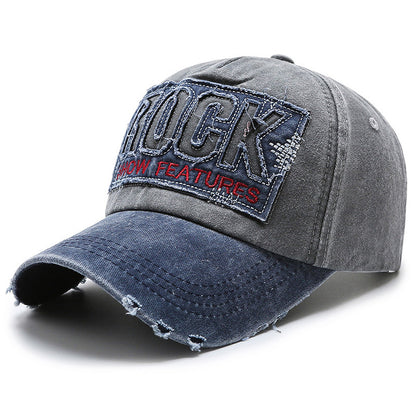 Korean Version Of The New Washed Letter Spring And Autumn Cap Men's And Women's image 0