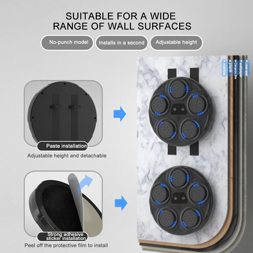 Smart Music Boxing Training Machine Boxing Fitness Trainer Electronic Wall Targ image 7