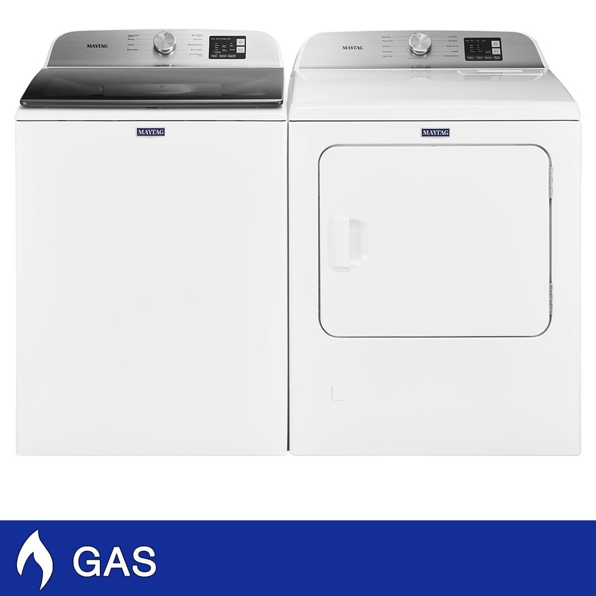 Maytag 4.8 cu. ft. Washer and 7.0 cu. ft. GAS Dryer with Wrinkle Control image 1