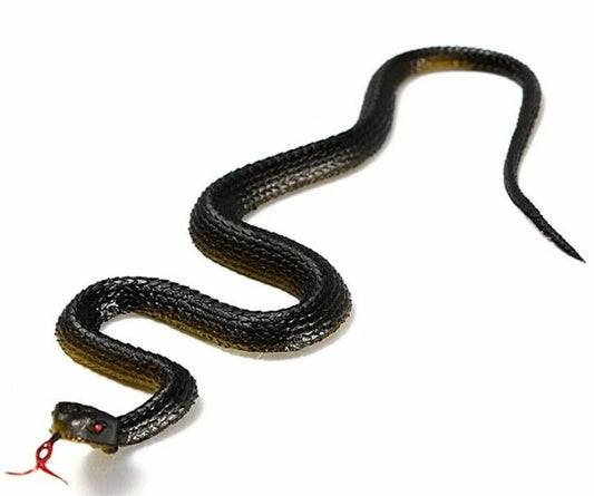 45cm Realistic Fake Rubber Snake Toy Prank Trick Toy with Tongue Stick Out for image 0