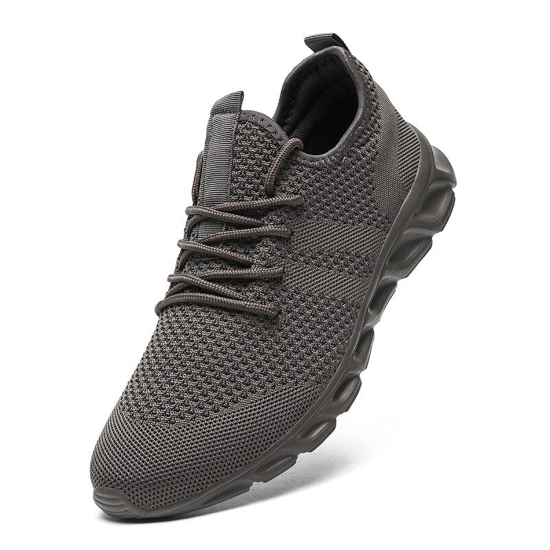 Men Casual Sport Shoes Light Sneakers White Outdoor Breathable Mesh Black Runni image 3