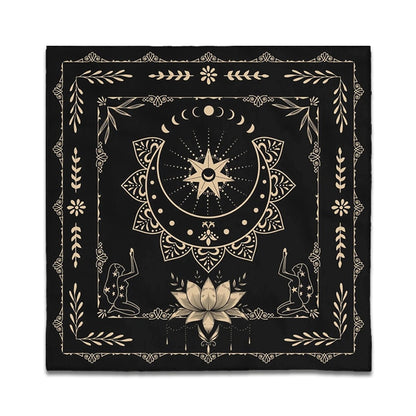 Stardust Tarot Reading Cloth Altar Cloth Alter Cloth Wicca Altar Moon Phase Mat image 1