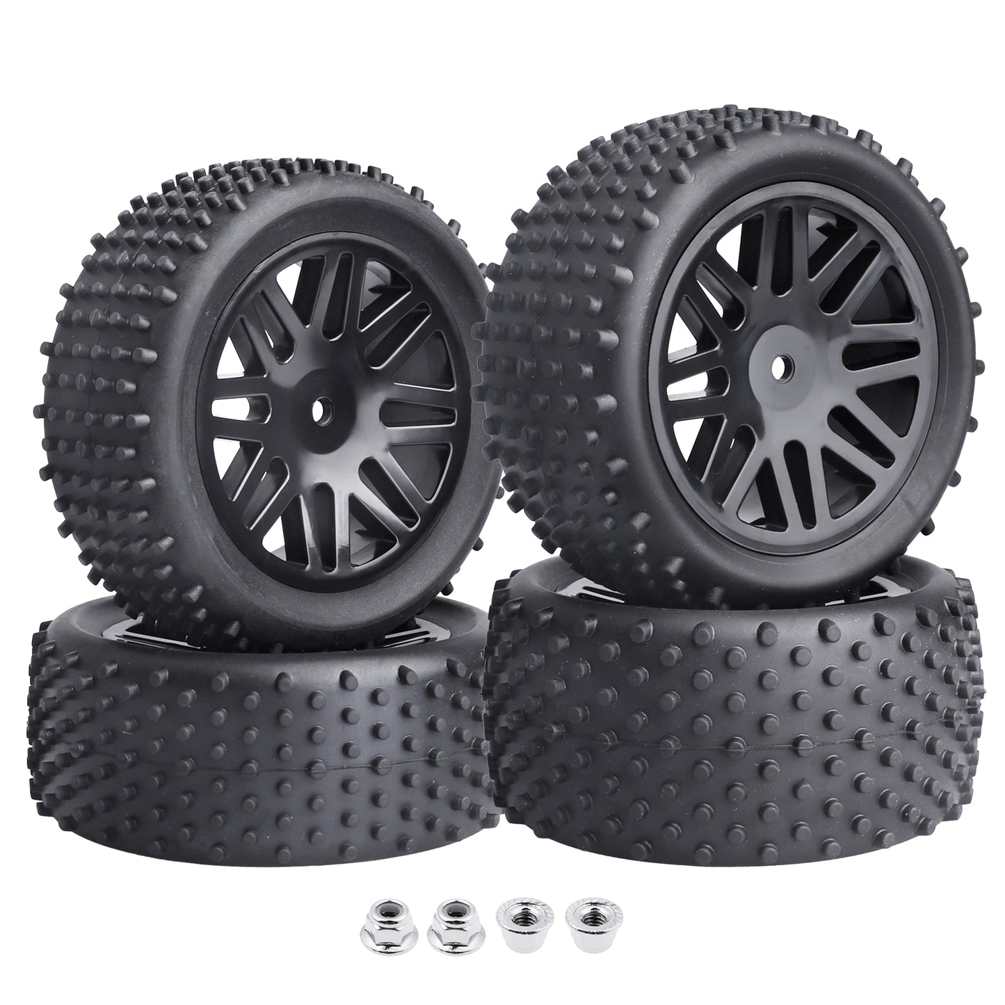 HobbyPark Non-Glued Buggy Tires for 1/10 Scale RC Off-Road Car, Set of 4 image 4