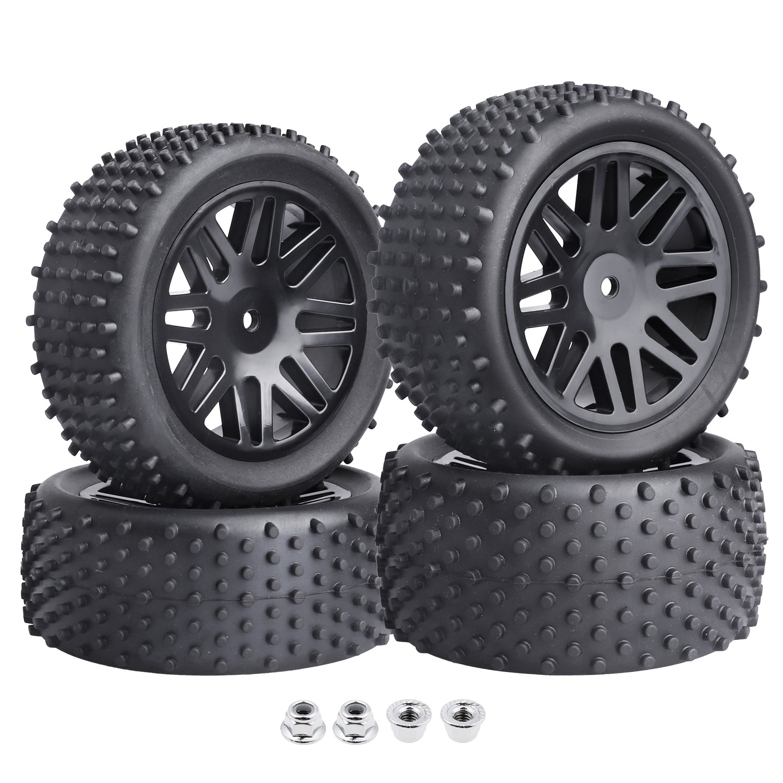 HobbyPark Non-Glued Buggy Tires for 1/10 Scale RC Off-Road Car, Set of 4 image 4