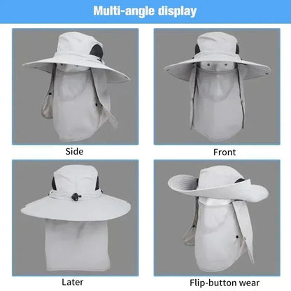1pc Summer Wide Brim Sun Hat For Outdoor Activities - Fishing, Beach, Cycling image 5