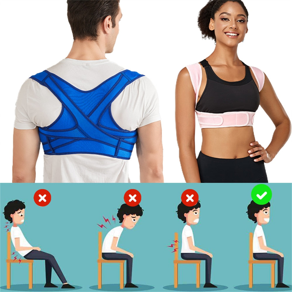 Posture Support Back Brace for Clavicle, Back Straightener Keeps Your Back Stra image 9