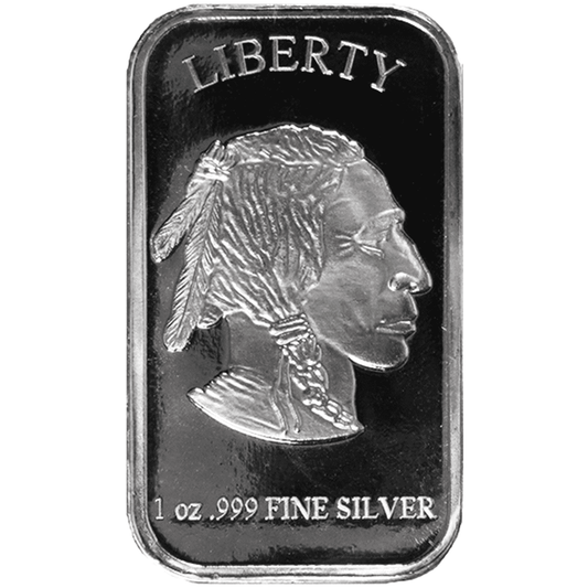 1 Troy oz Buffalo .999 Fine Silver Bar Sealed image 0