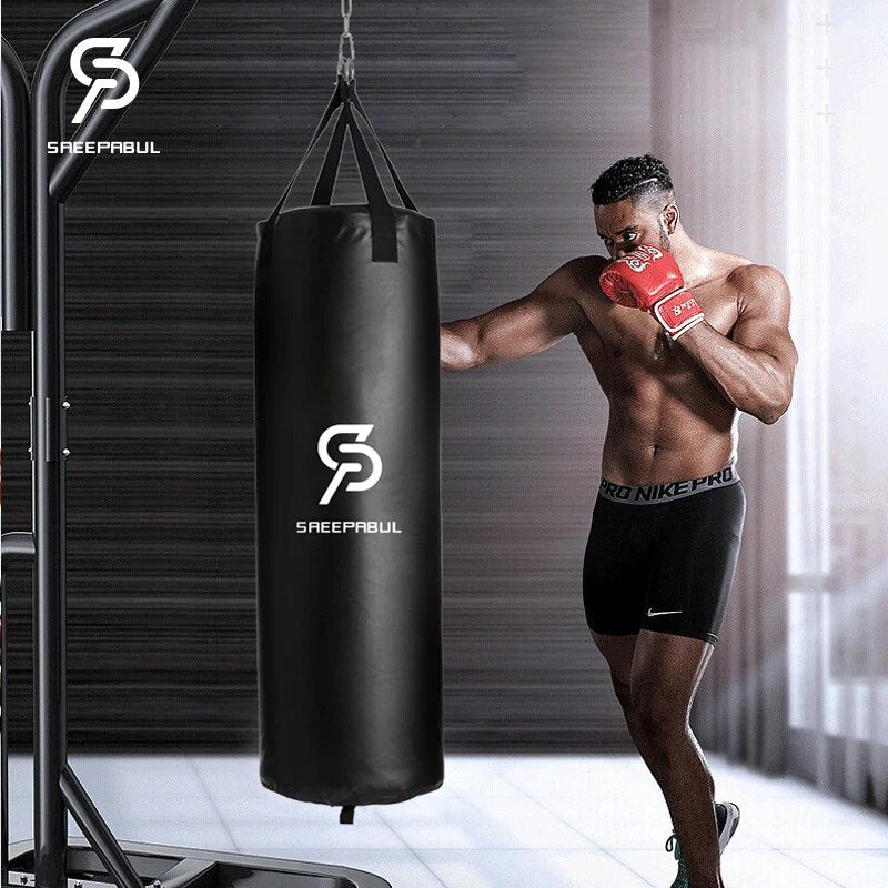 100/120cm Unfilled Heavy Punching Bag  Boxing Sandbag with Hanging image 7