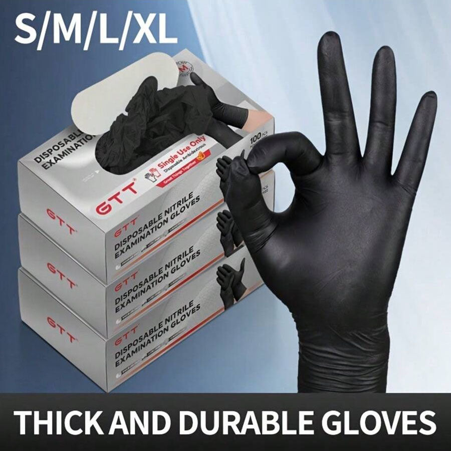 100pcs Disposable Nitrile Gloves Suitable For Home Use Latex Free Suitable For  image 2