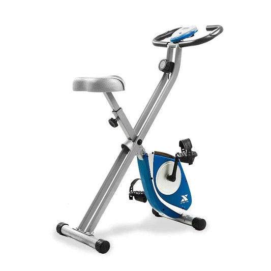 FB150 Compact Stationary Folding Exercise Bike with Ergonomic Padded Seat and LCD Display