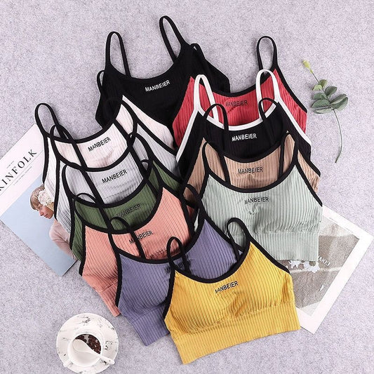 New Sports Bra For WoMen's Gym  Crop Top Bra WoMen's Cotton Underwear Soft Comf