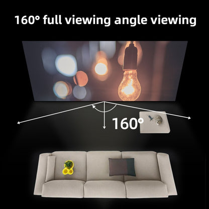 VEIDADZ Projector Screen Wall Mounted Grey Anti-Light Resistant Reflective Fabr image 5