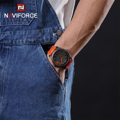 NAVIFORCE Top Luxury Brand Quartz Watch Men Silicone Strap Military Watches 30A image 11
