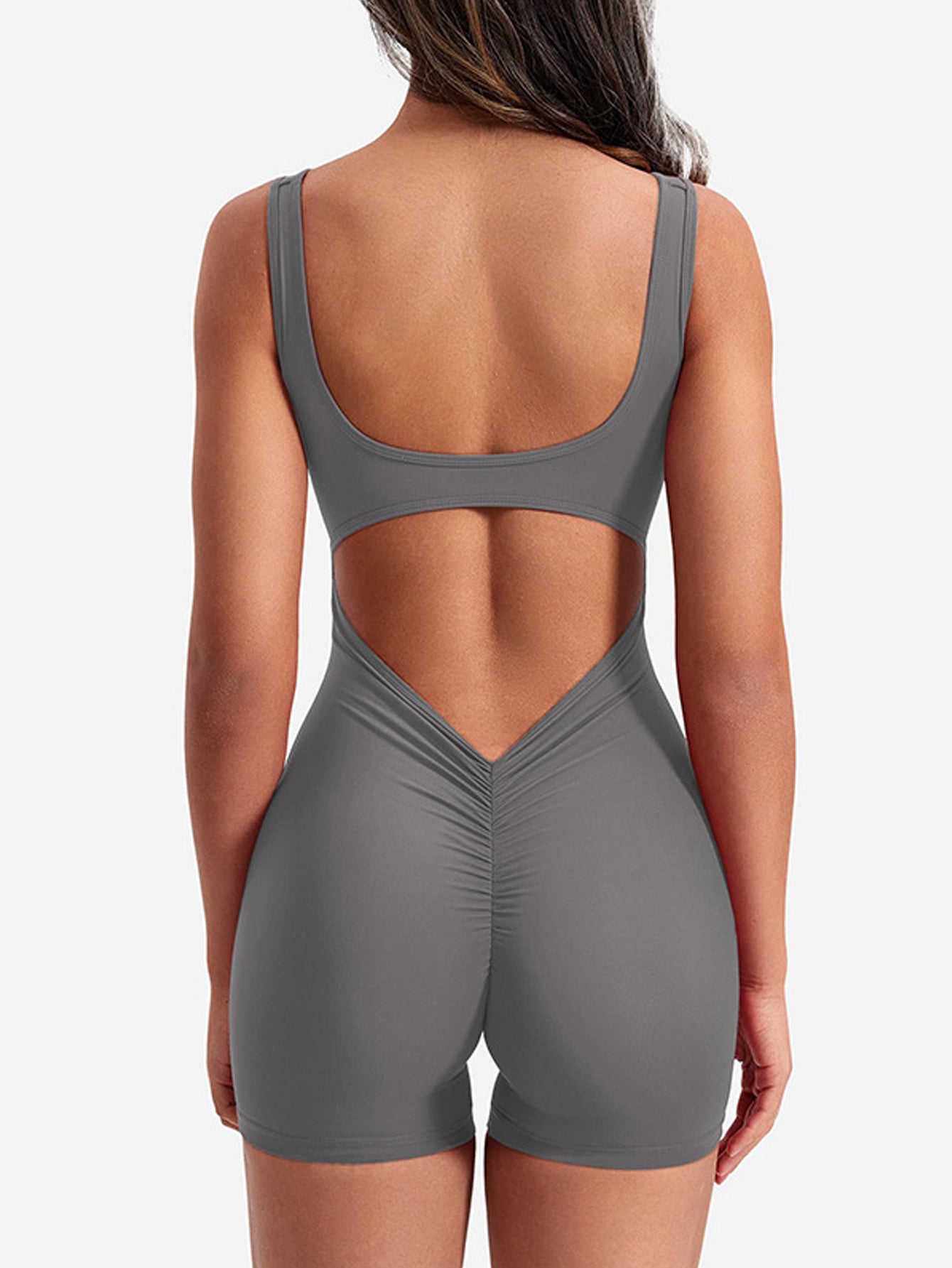 Women Romper Summer Sleeveless Vest Romper for Women Square Neck Tops Bodysuit image 4