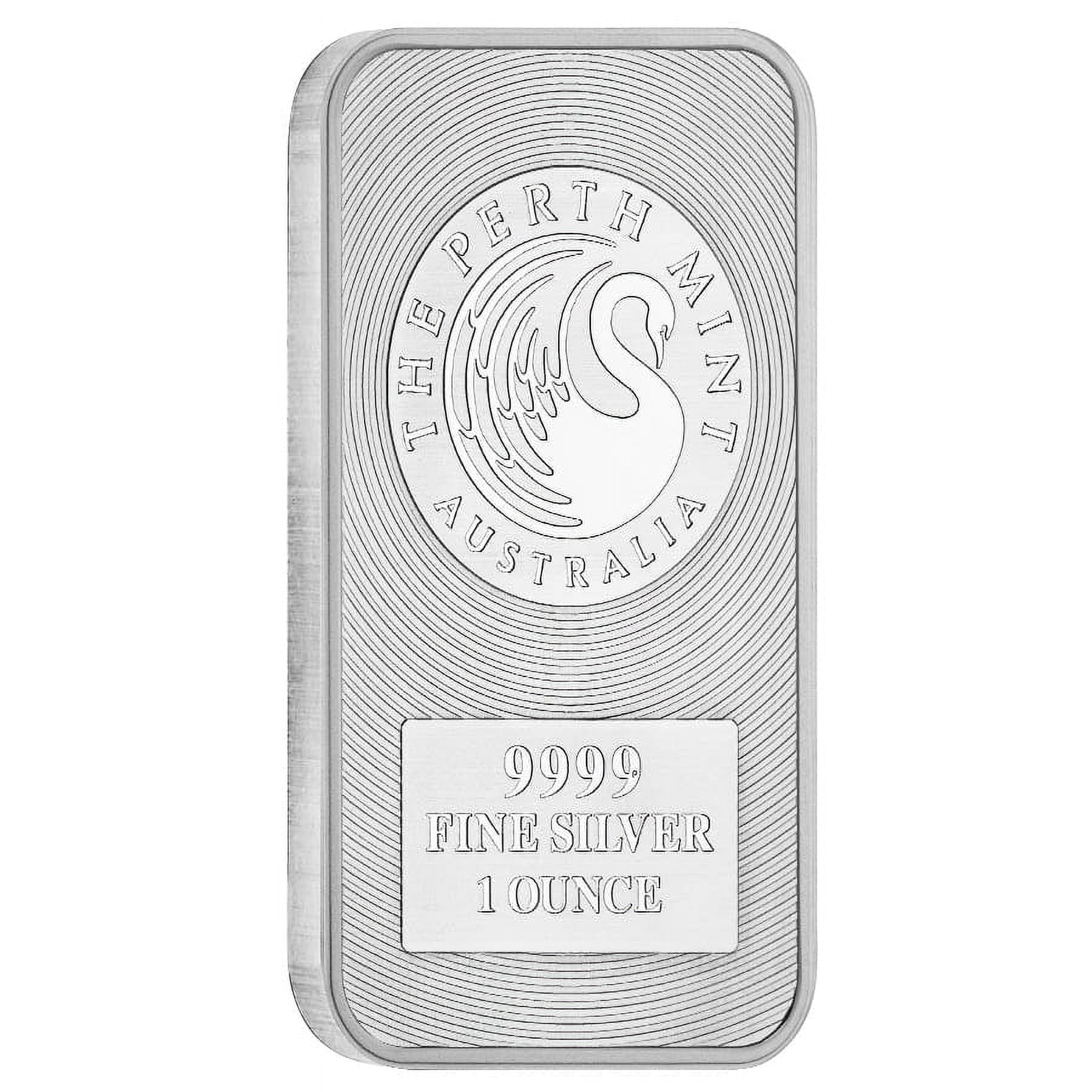 1 oz Australia Perth Mint Silver Kangaroo Bar .9999 Fine image 0