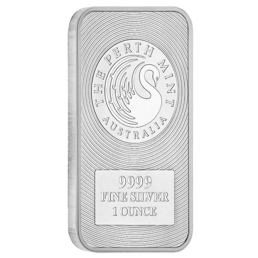 1 oz Australia Perth Mint Silver Kangaroo Bar .9999 Fine image 0