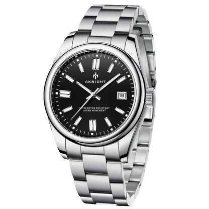 Watch for Men Orange Watch Dial Analog Quartz Wristwatches AKNIGHT Waterproof C image 5
