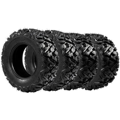 Complete Set of 4 All Terrain ATV UTV Tires 25x8-12 Front & 25x10-12 Rear 6PR T image 0