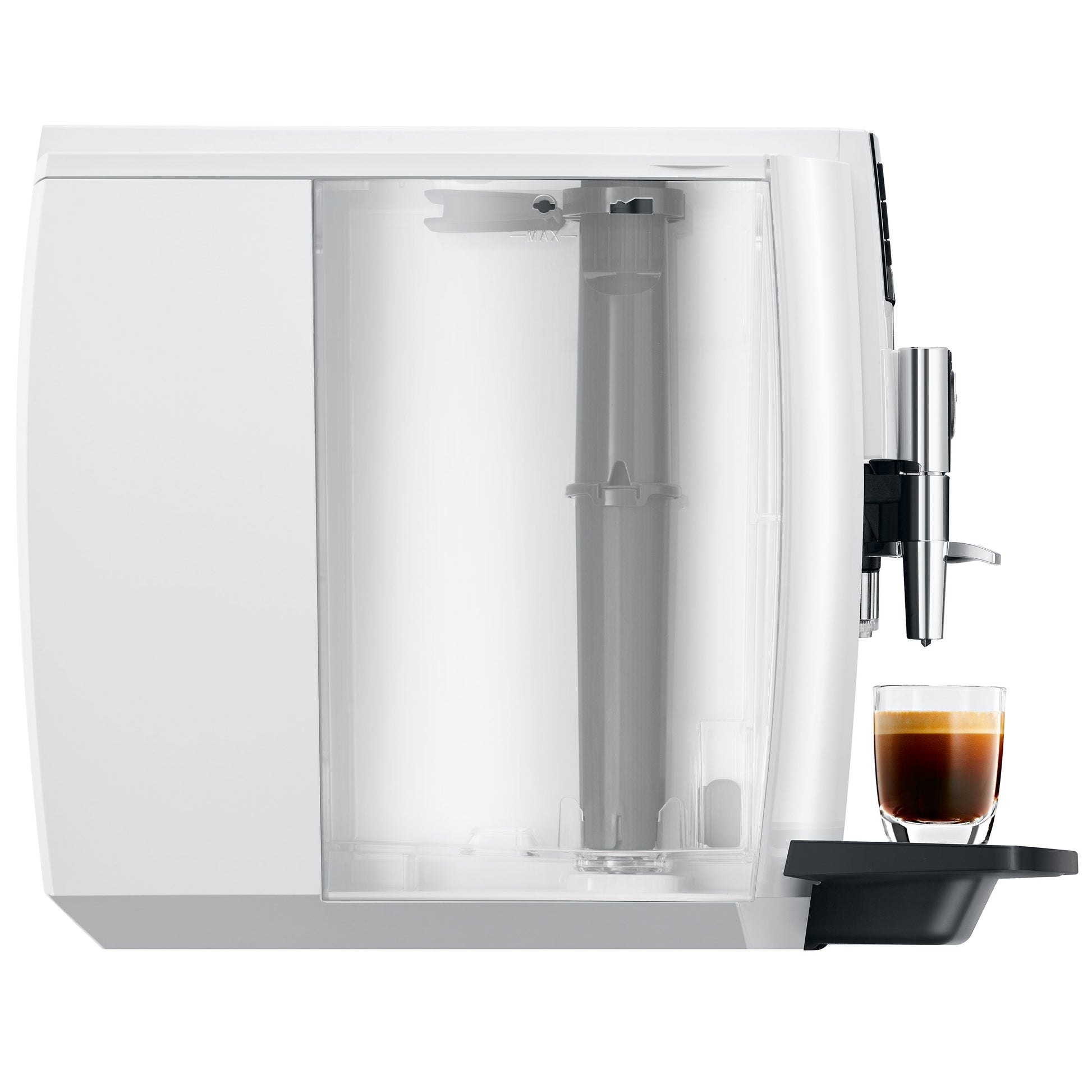 JURA E6 Automatic Coffee Machine, Piano White image 7