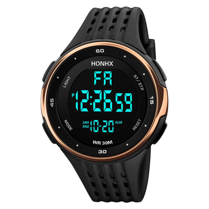 Mens Outdoor LED Sport Watch Waterproof Digital Watch Men Fashion Led Light Sto image 0