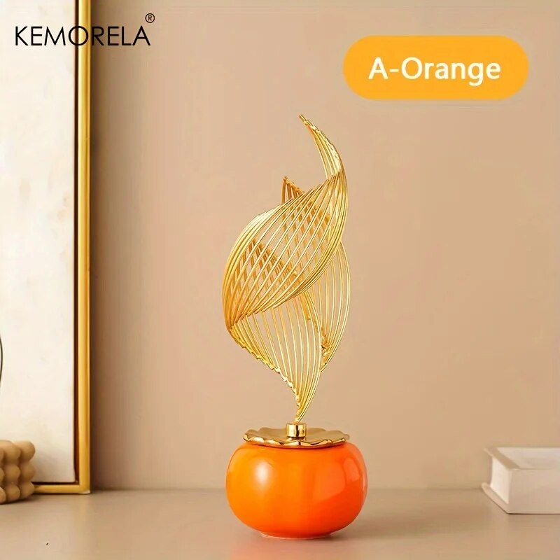 Ceramic Statue Nordic Creative Light Luxury Living Room Decoration Sculptures a image 7