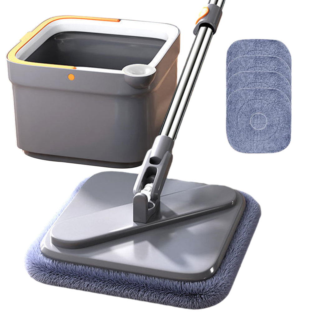 Household Cleaning Mop Water Separation Microfiber Hand-Free Lazy Squeeze Mop w