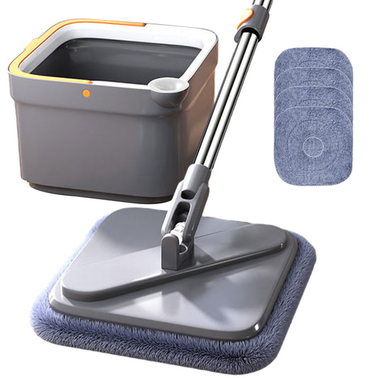 Household Cleaning Mop Water Separation Microfiber Hand-Free Lazy Squeeze Mop w